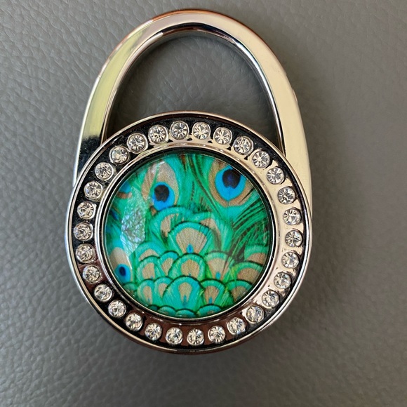 ROFLYER PURSE HOOK Peacock design with dust bag - Picture 3 of 6